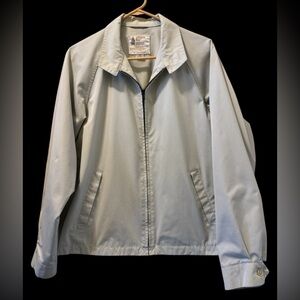 London Fog~Men’s~Size M~40 Long~Off White~Lightweight Jacket~2 Slash Pockets~UC